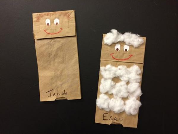 Jacob and Esau Puppets Example